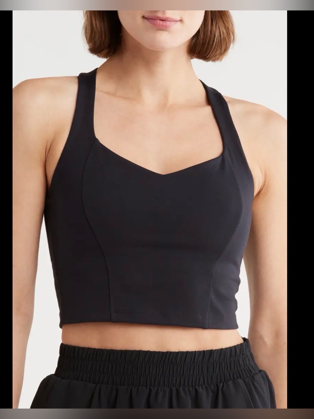 Blogilates Tank Top Black Yoga Work Out , Large